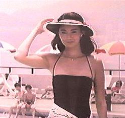 Maggie Cheung walking like a vision