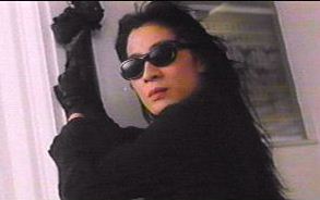 Does she ever take off those sunglasses?