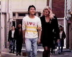 Stephen Chow oblivious to the danger behind him